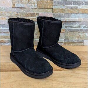 Koolaburra by UGG Women's Short Boot Shoes Koola Black SZ 9 Suede Slip-On
